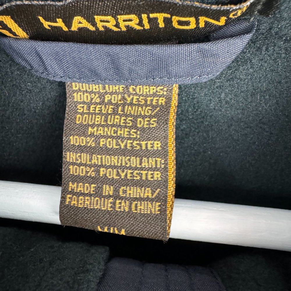 Harriton Jacket Mens Medium Fifty Karats Make Money Not Friends Full Zip Black - Picture 6 of 8